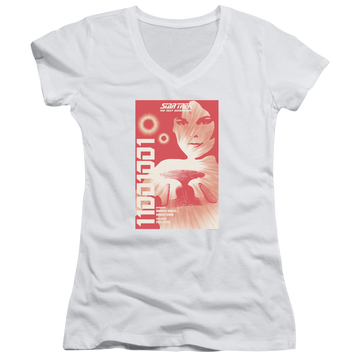 Star Trek The Next Generation Tng Season 1 Episode 15 - Juniors V-Neck T-Shirt Juniors V-Neck T-Shirt Star Trek   