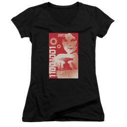 Star Trek The Next Generation Tng Season 1 Episode 15 - Juniors V-Neck T-Shirt Juniors V-Neck T-Shirt Star Trek   