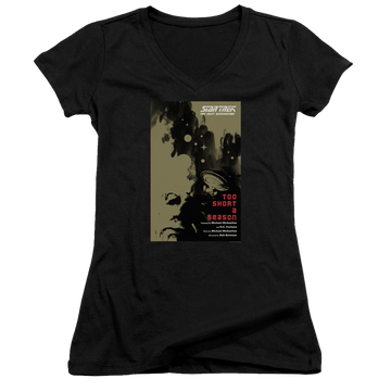 Star Trek The Next Generation Tng Season 1 Episode 16 - Juniors V-Neck T-Shirt Juniors V-Neck T-Shirt Star Trek   