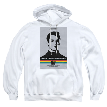 White pullover hoodie with Star Trek The Next Generation Tng Season 1 Episode 17 graphic