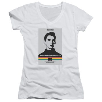 Star Trek The Next Generation Tng Season 1 Episode 17 - Juniors V-Neck T-Shirt Juniors V-Neck T-Shirt Star Trek   
