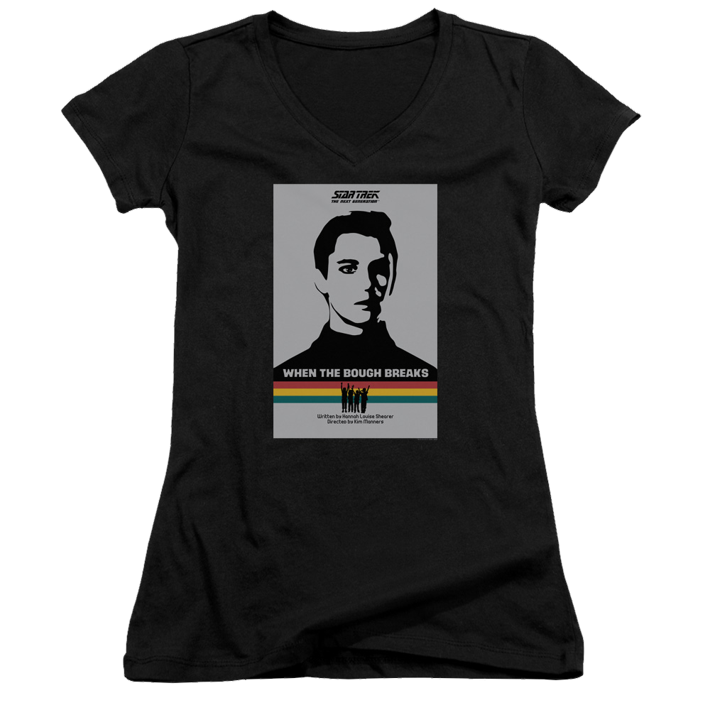 Star Trek The Next Generation Tng Season 1 Episode 17 - Juniors V-Neck T-Shirt Juniors V-Neck T-Shirt Star Trek   