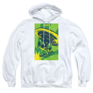 White pullover hoodie with Star Trek The Next Generation Tng Season 1 Episode 18 graphic