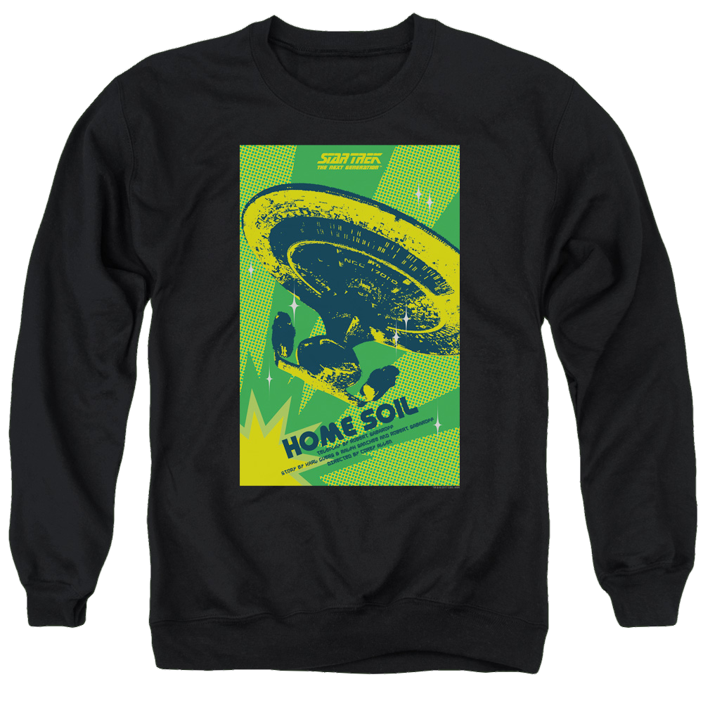 Star Trek The Next Generation Season 1 Episode 18 - Men's Crewneck Men's Crewneck Sweatshirt Star Trek   