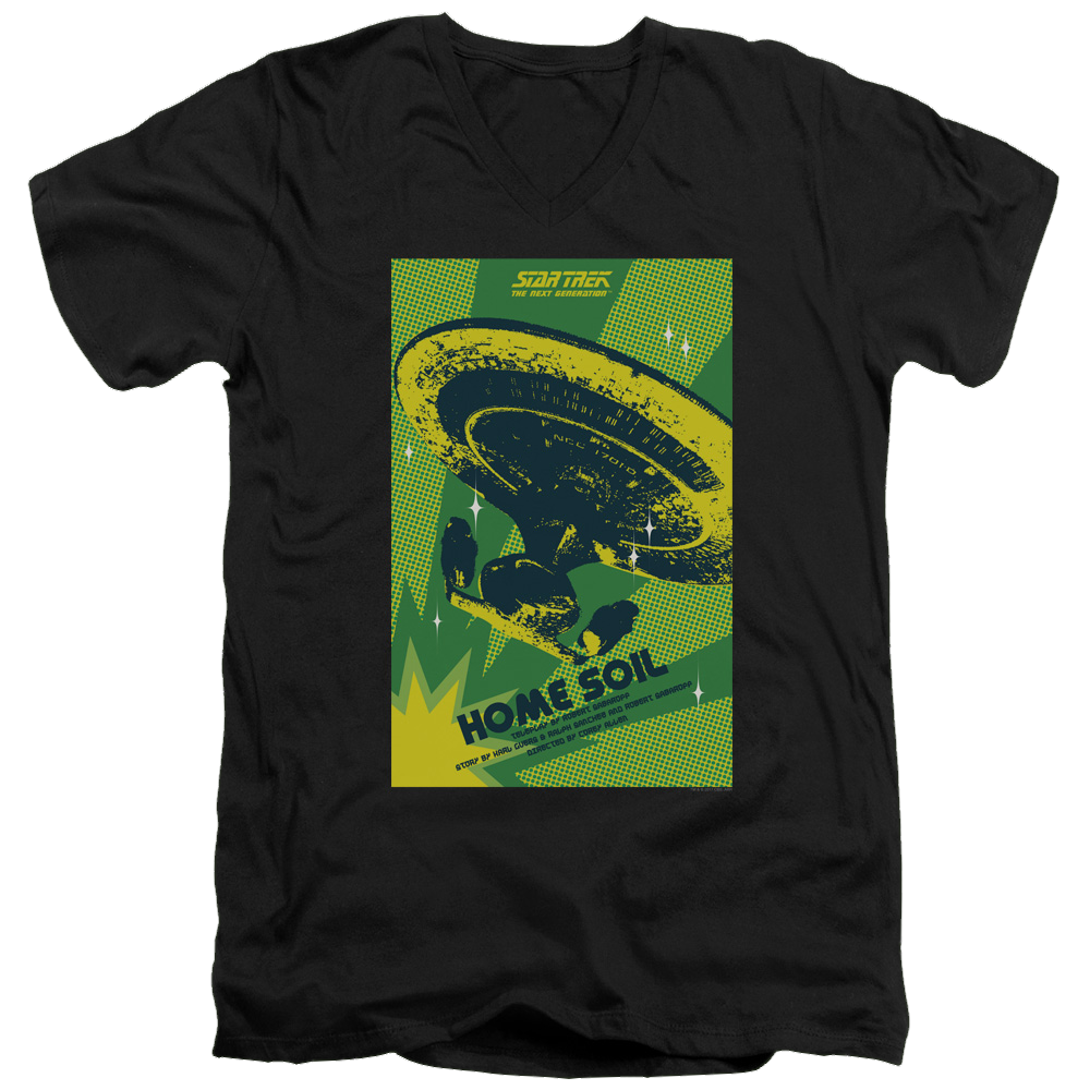 Star Trek The Next Generation Tng Season 1 Episode 18 - Men's V-Neck T-Shirt Men's V-Neck T-Shirt Star Trek   