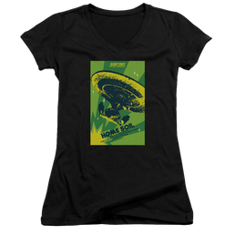 Star Trek The Next Generation Tng Season 1 Episode 18 - Juniors V-Neck T-Shirt Juniors V-Neck T-Shirt Star Trek   