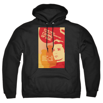 Black pullover hoodie with Star Trek The Next Generation Tng Season 1 Episode 19 graphic