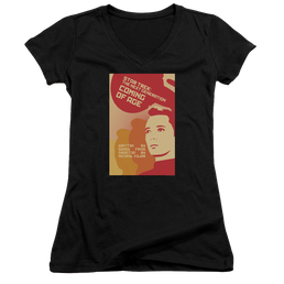 Star Trek The Next Generation Tng Season 1 Episode 19 - Juniors V-Neck T-Shirt Juniors V-Neck T-Shirt Star Trek   