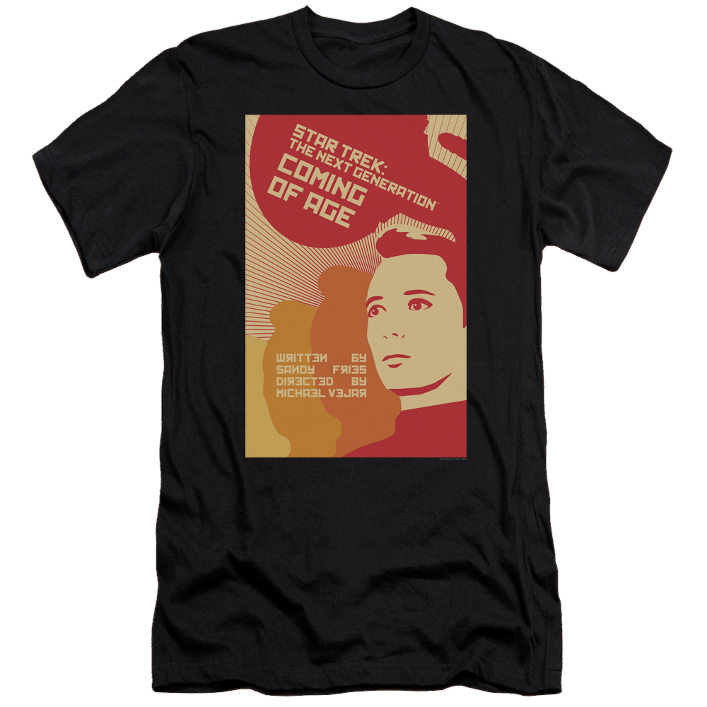 Star Trek The Next Generation Tng Season 1 Episode 19 - Men's Premium Slim Fit T-Shirt Men's Premium Slim Fit T-Shirt Star Trek   