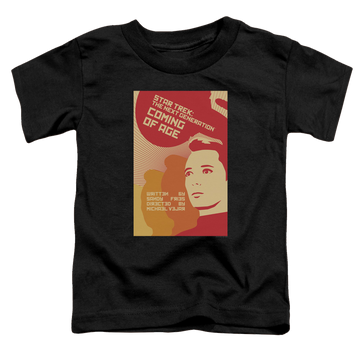 Black toddler t-shirt with Star Trek The Next Generation Tng Season 1 Episode 19 graphic