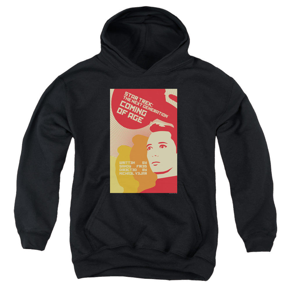 Star Trek The Next Generation Tng Season 1 Episode 19 - Youth Hoodie Youth Hoodie (Ages 8-12) Star Trek   