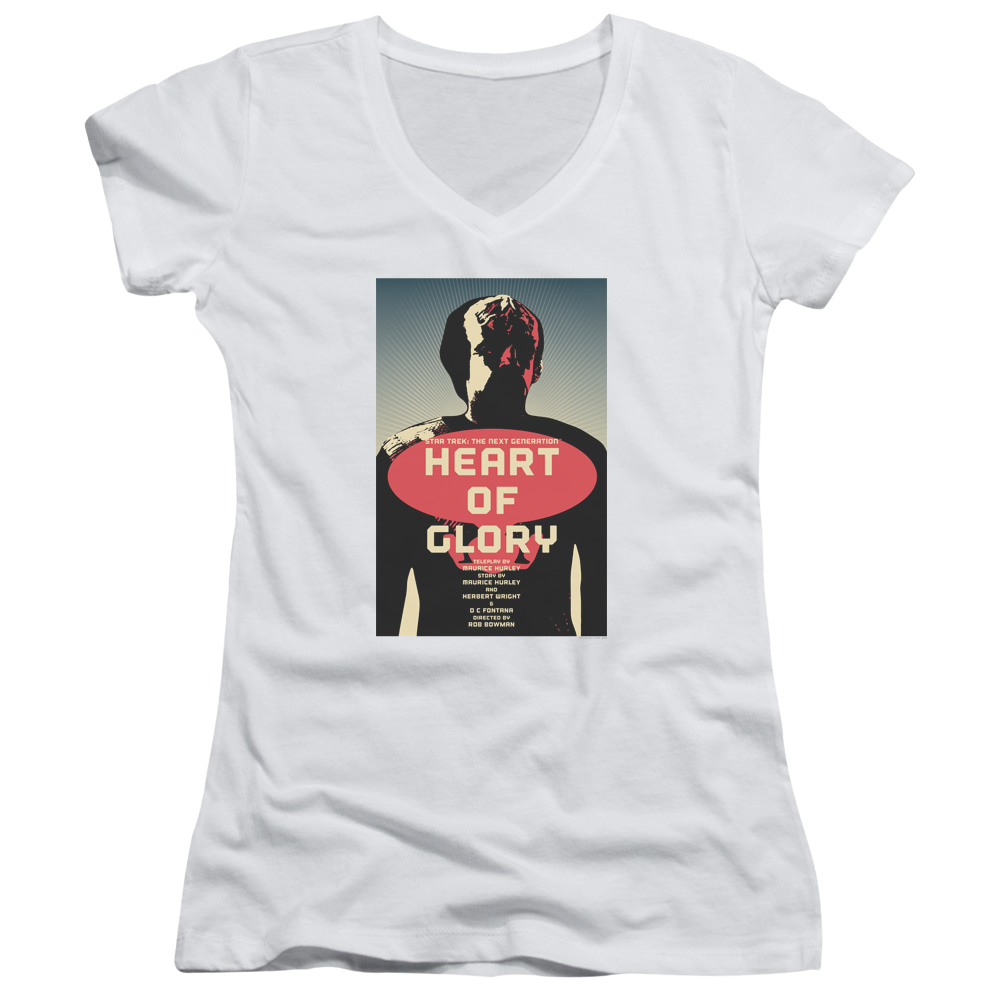 Star Trek The Next Generation Tng Season 1 Episode 20 - Juniors V-Neck T-Shirt Juniors V-Neck T-Shirt Star Trek   