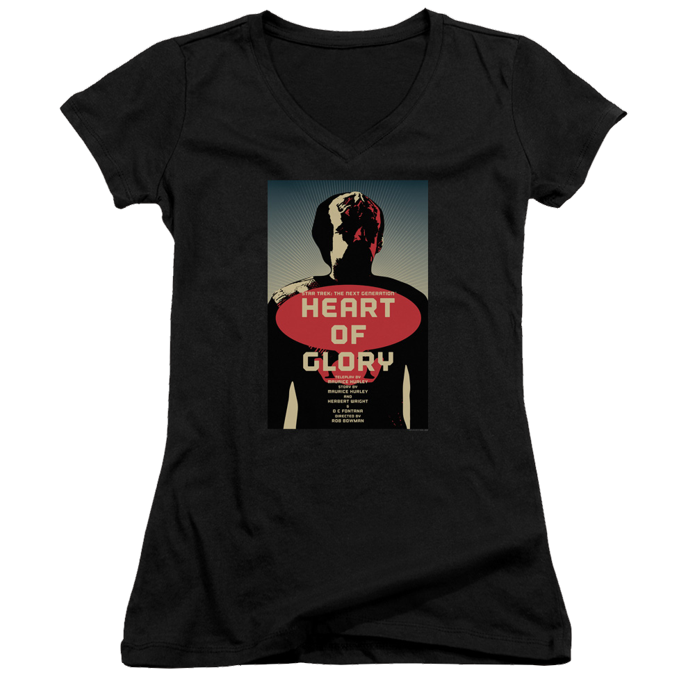 Star Trek The Next Generation Tng Season 1 Episode 20 - Juniors V-Neck T-Shirt Juniors V-Neck T-Shirt Star Trek   