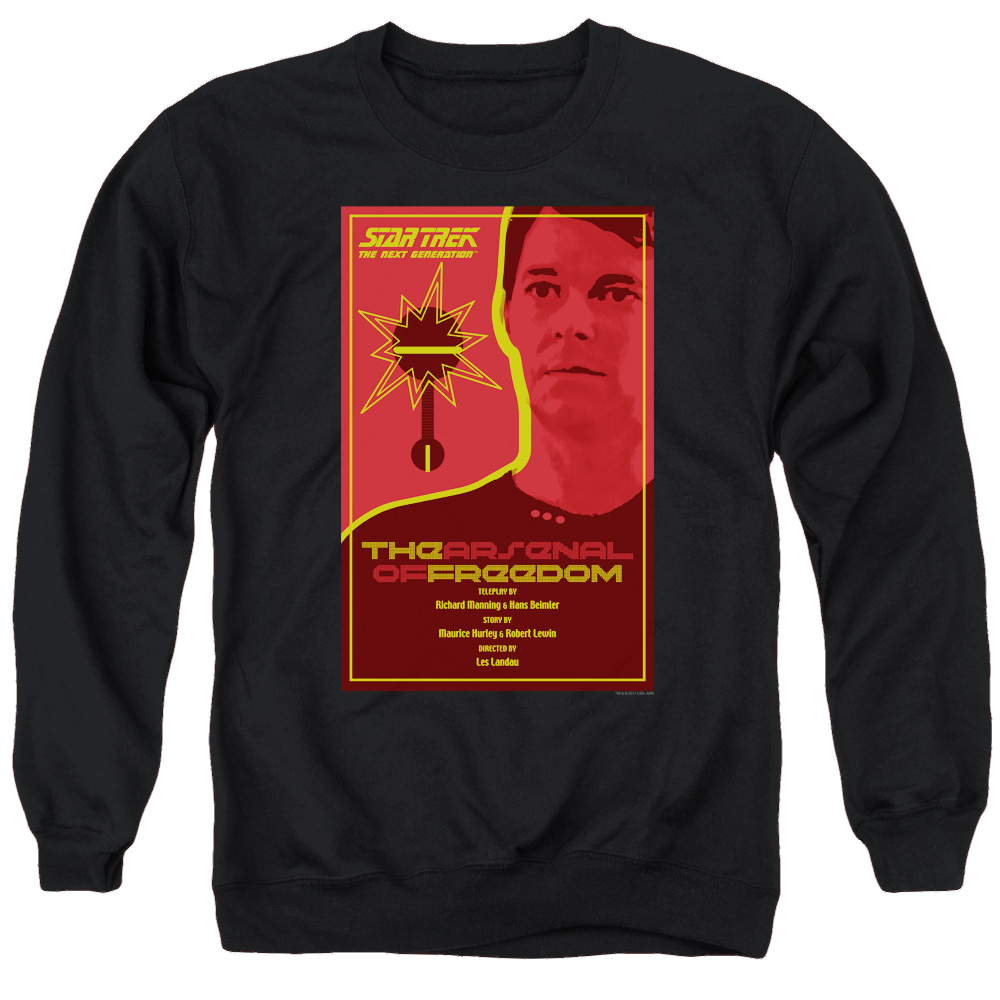 Star Trek The Next Generation Season 1 Episode 21 - Men's Crewneck Men's Crewneck Sweatshirt Star Trek   