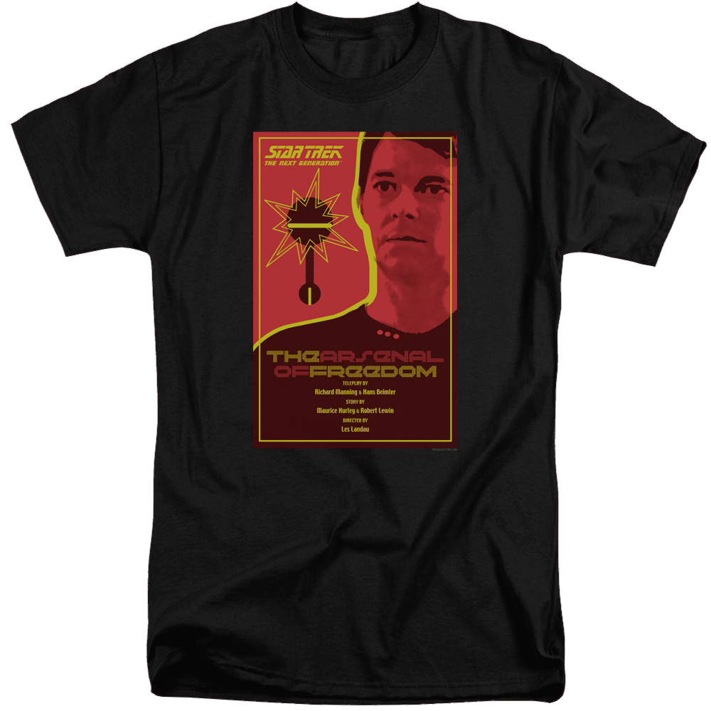 Star Trek The Next Generation Tng Season 1 Episode 21 - Men's Tall Fit T-Shirt Men's Tall Fit T-Shirt Star Trek   