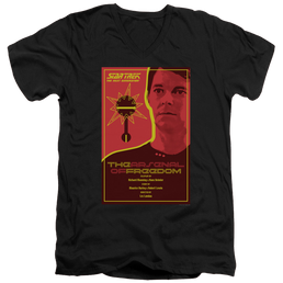 Star Trek The Next Generation Tng Season 1 Episode 21 - Men's V-Neck T-Shirt Men's V-Neck T-Shirt Star Trek   