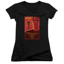 Star Trek The Next Generation Tng Season 1 Episode 21 - Juniors V-Neck T-Shirt Juniors V-Neck T-Shirt Star Trek   