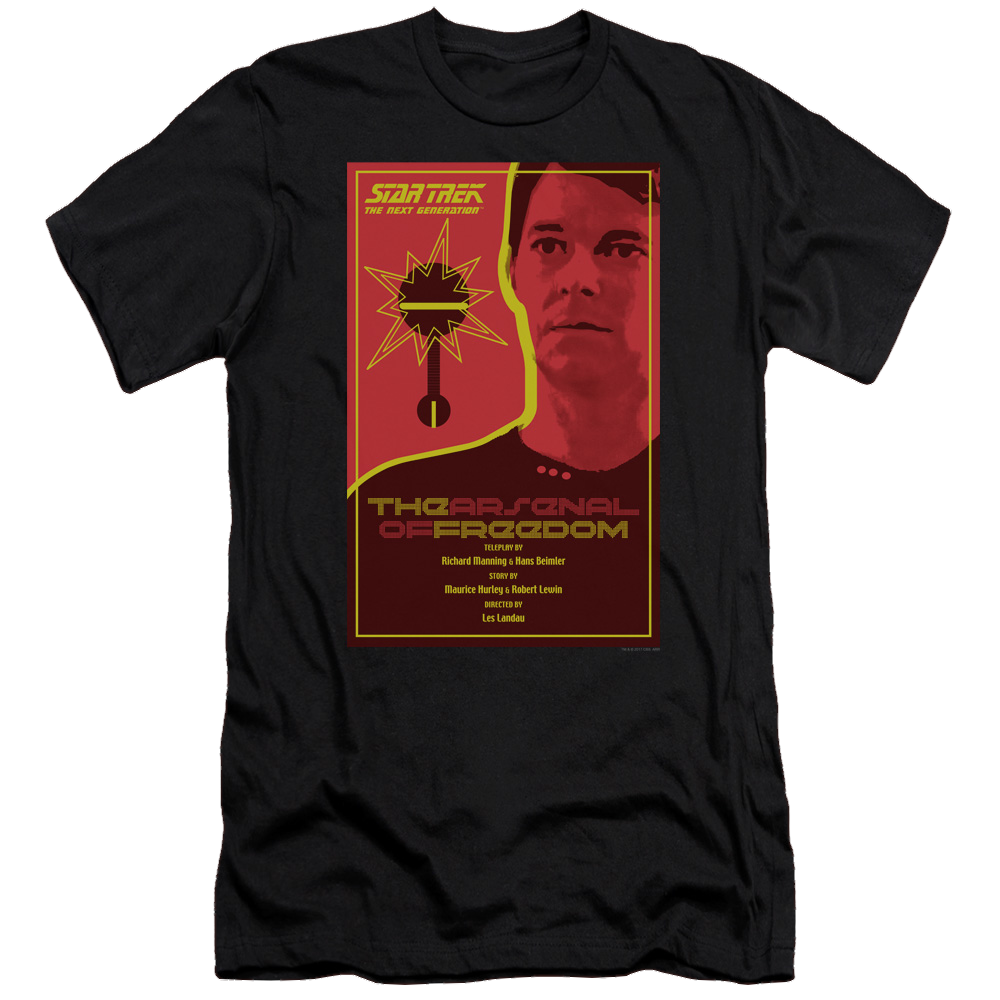 Star Trek The Next Generation Tng Season 1 Episode 21 - Men's Premium Slim Fit T-Shirt Men's Premium Slim Fit T-Shirt Star Trek   