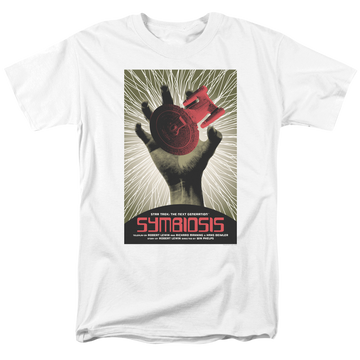 White men's regular fit t-shirt with Star Trek The Next Generation Season 1 Episode 22 graphic