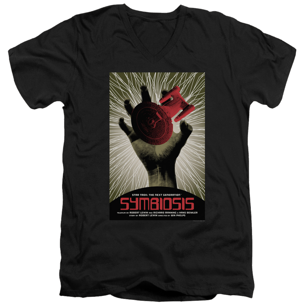 Star Trek The Next Generation Tng Season 1 Episode 22 - Men's V-Neck T-Shirt Men's V-Neck T-Shirt Star Trek   