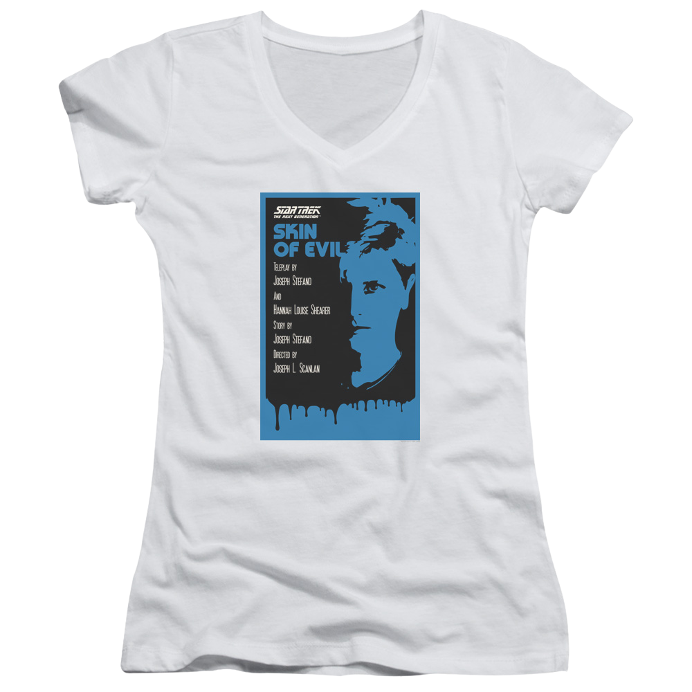 Star Trek The Next Generation Tng Season 1 Episode 23 - Juniors V-Neck T-Shirt Juniors V-Neck T-Shirt Star Trek   