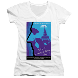Star Trek The Next Generation Tng Season 1 Episode 24 - Juniors V-Neck T-Shirt Juniors V-Neck T-Shirt Star Trek   