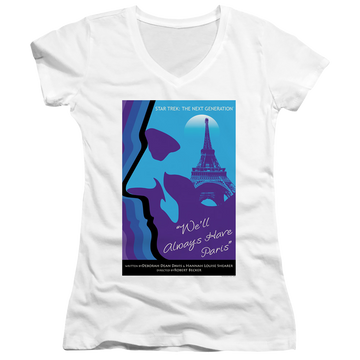 Star Trek The Next Generation Tng Season 1 Episode 24 - Juniors V-Neck T-Shirt Juniors V-Neck T-Shirt Star Trek   