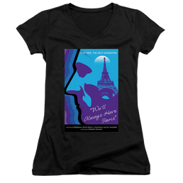 Star Trek The Next Generation Tng Season 1 Episode 24 - Juniors V-Neck T-Shirt Juniors V-Neck T-Shirt Star Trek   