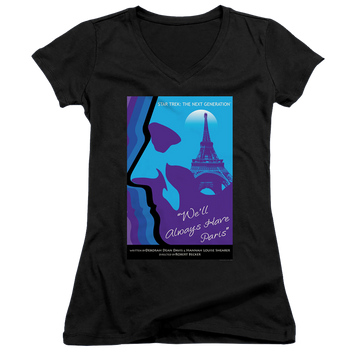 Star Trek The Next Generation Tng Season 1 Episode 24 - Juniors V-Neck T-Shirt Juniors V-Neck T-Shirt Star Trek   