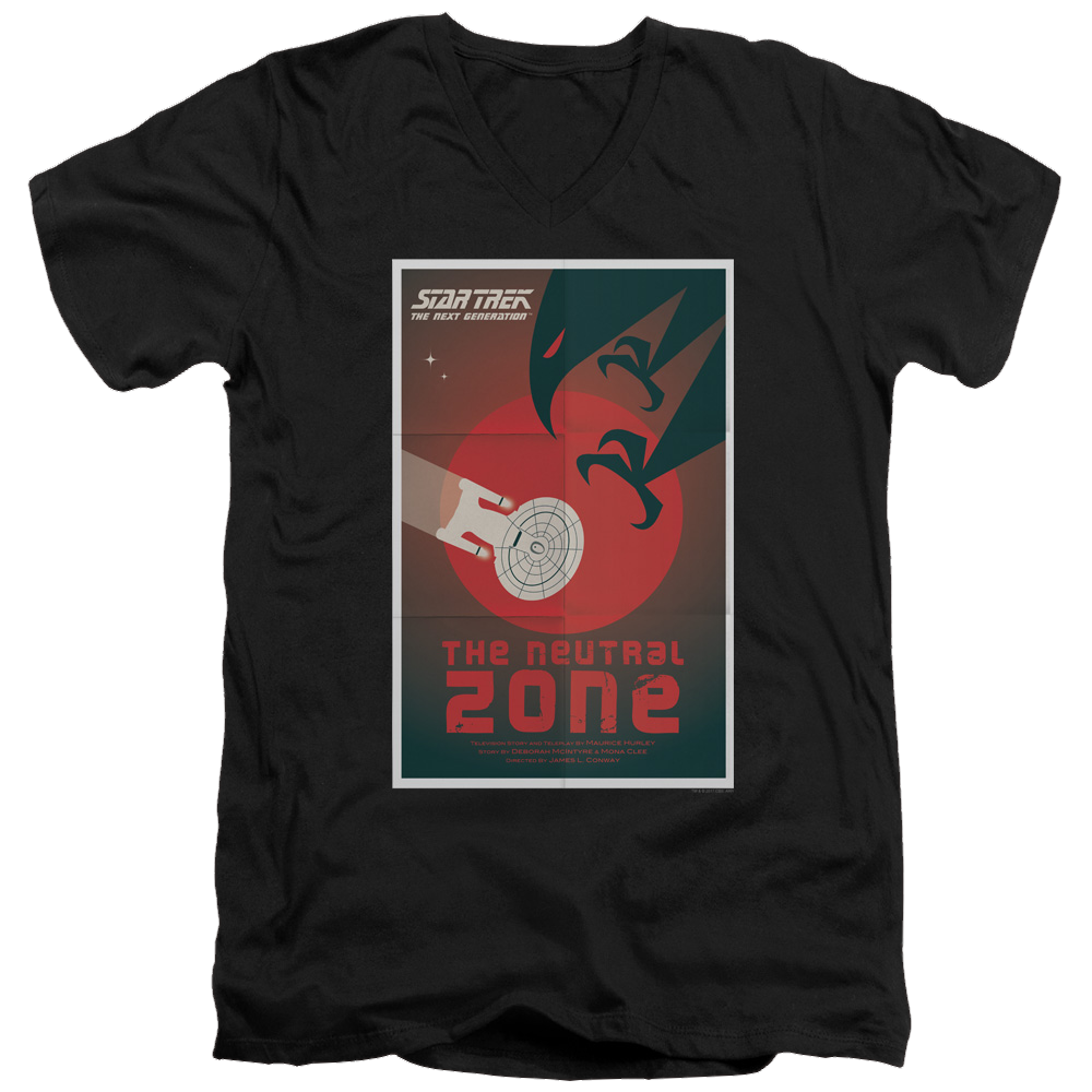 Star Trek The Next Generation Tng Season 1 Episode 26 - Men's V-Neck T-Shirt Men's V-Neck T-Shirt Star Trek   