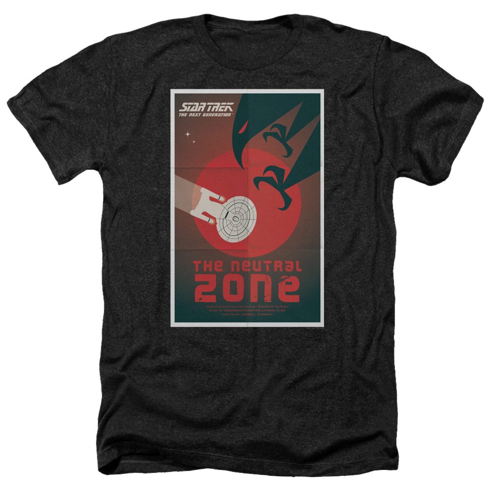 Star Trek The Next Generation Tng Season 1 Episode 26 - Men's Heather T-Shirt Men's Heather T-Shirt Star Trek   