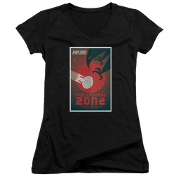 Star Trek The Next Generation Tng Season 1 Episode 26 - Juniors V-Neck T-Shirt Juniors V-Neck T-Shirt Star Trek   