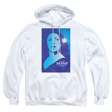 White pullover hoodie with Star Trek The Next Generation Tng Season 2 Episode 1 graphic