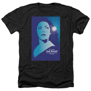Black men's heather t-shirt with Star Trek The Next Generation Tng Season 2 Episode 1 graphic