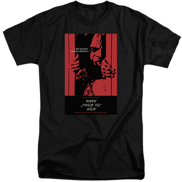 Black men's tall fit t-shirt with Star Trek The Next Generation Tng Season 2 Episode 2 graphic