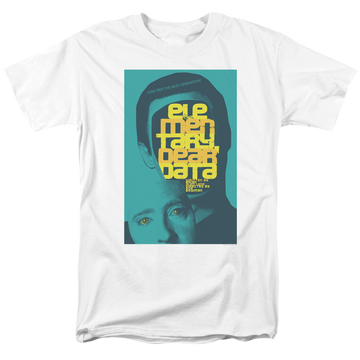 White men's regular fit t-shirt with Star Trek The Next Generation Season 2 Episode 3 graphic