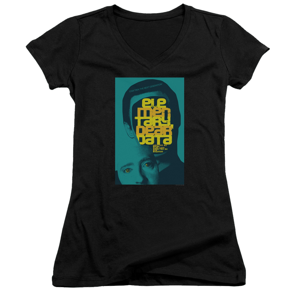 Star Trek The Next Generation Tng Season 2 Episode 3 - Juniors V-Neck T-Shirt Juniors V-Neck T-Shirt Star Trek   