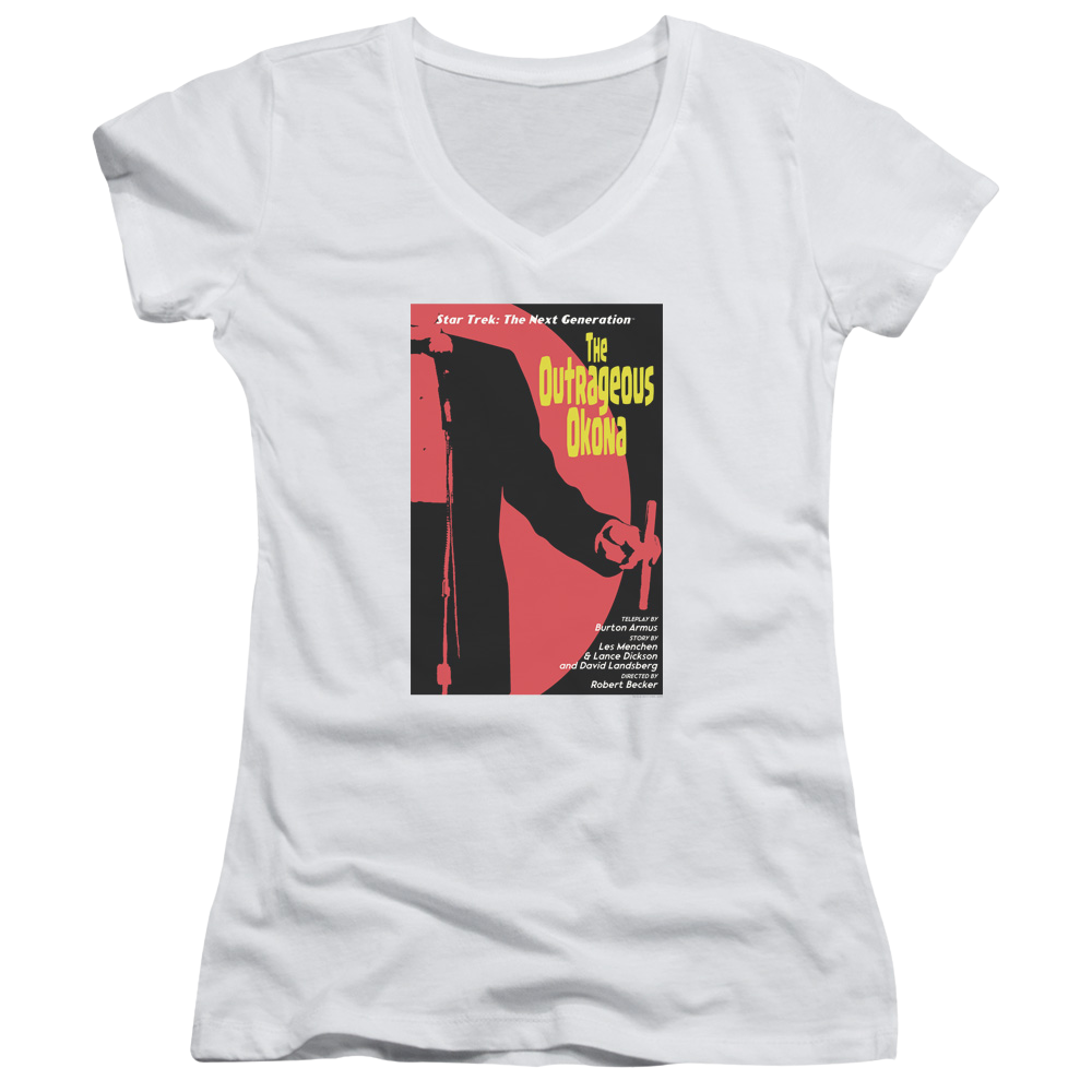 Star Trek The Next Generation Tng Season 2 Episode 4 - Juniors V-Neck T-Shirt Juniors V-Neck T-Shirt Star Trek   