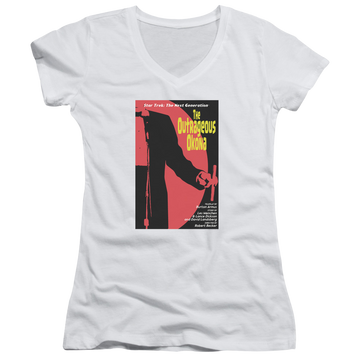 Star Trek The Next Generation Tng Season 2 Episode 4 - Juniors V-Neck T-Shirt Juniors V-Neck T-Shirt Star Trek   