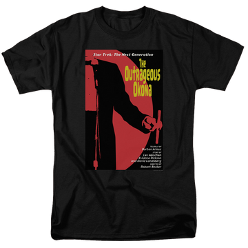 Black men's regular fit t-shirt with Star Trek The Next Generation Tng Season 2 Episode 4 graphic
