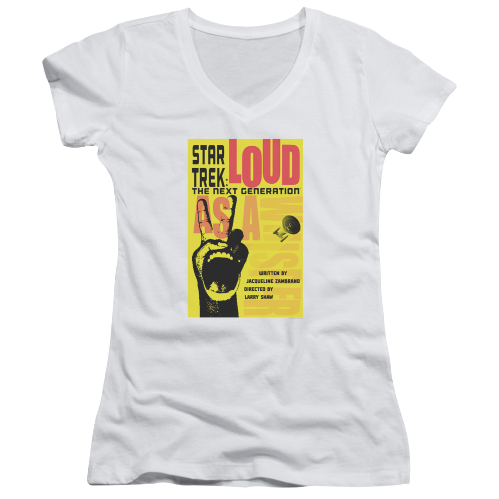 Star Trek The Next Generation Tng Season 2 Episode 5 - Juniors V-Neck T-Shirt Juniors V-Neck T-Shirt Star Trek   