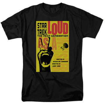 Black men's regular fit t-shirt with Star Trek The Next Generation Tng Season 2 Episode 5 graphic