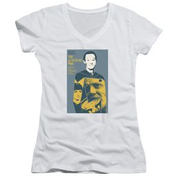 Star Trek The Next Generation Tng Season 2 Episode 6 - Juniors V-Neck T-Shirt Juniors V-Neck T-Shirt Star Trek   