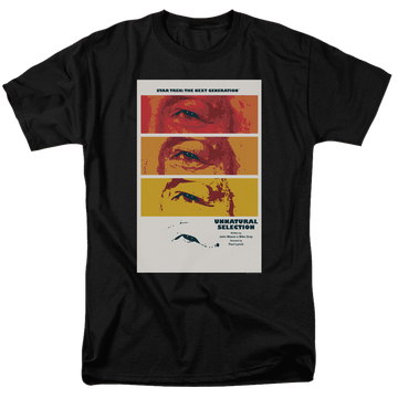 Black men's regular fit t-shirt with Star Trek The Next Generation Tng Season 2 Episode 7 graphic