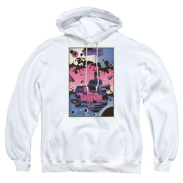 White pullover hoodie with Star Trek The Next Generation Tng Season 2 Episode 10 graphic