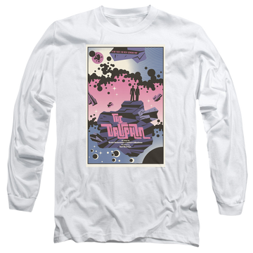White men's long sleeve t-shirt with Star Trek The Next Generation Tng S2 Ep10 graphic