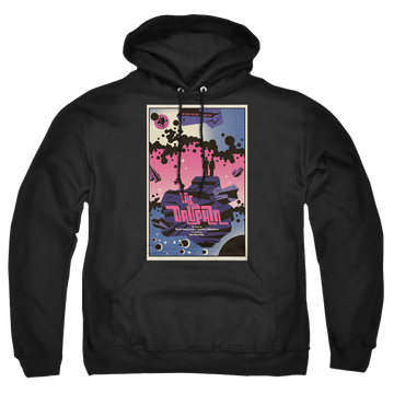 Black pullover hoodie with Star Trek The Next Generation Tng Season 2 Episode 10 graphic