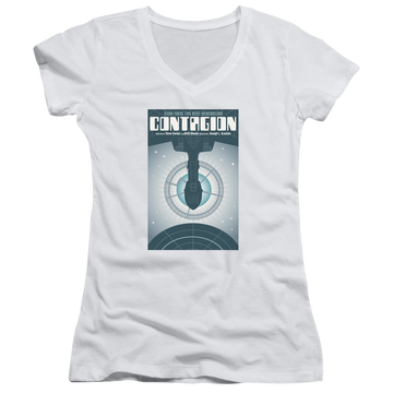 Star Trek The Next Generation Tng Season 2 Episode 11 - Juniors V-Neck T-Shirt Juniors V-Neck T-Shirt Star Trek   