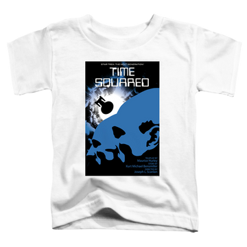 White toddler t-shirt with Star Trek The Next Generation Tng Season 2 Episode 13 graphic