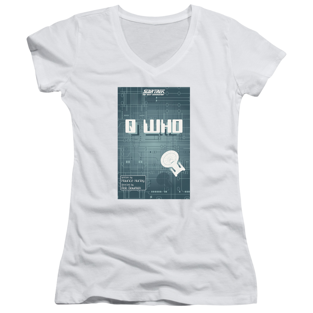 Star Trek The Next Generation Tng Season 2 Episode 16 - Juniors V-Neck T-Shirt Juniors V-Neck T-Shirt Star Trek   